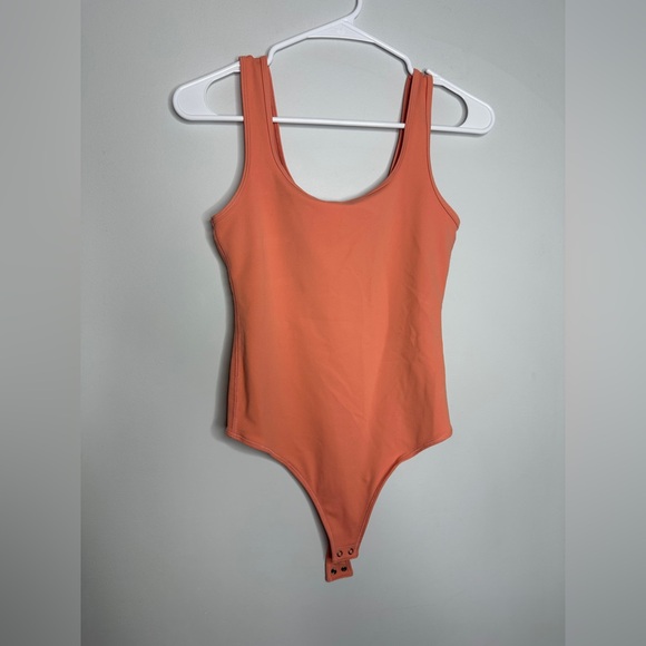 Abercrombie & Fitch Seamless Bodysuit Coral Orange Small - Picture 1 of 4